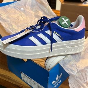 *RARE* Adidas Gazelle Bold True Pink Semi Lucid Blue (women’s)